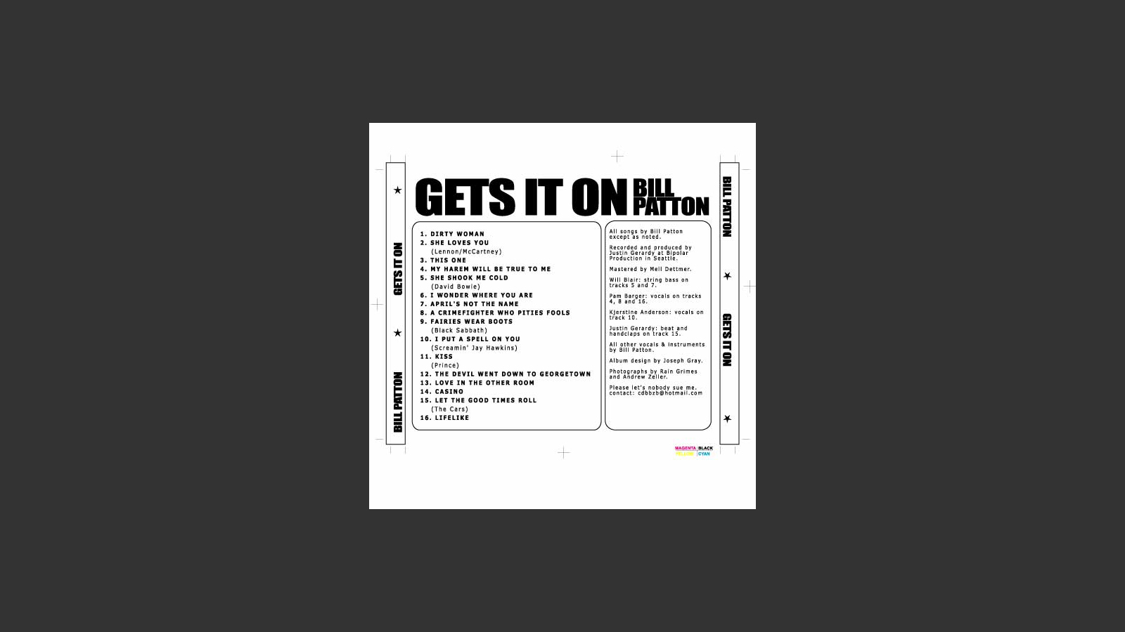 Bill Patton: Get's it On image 1