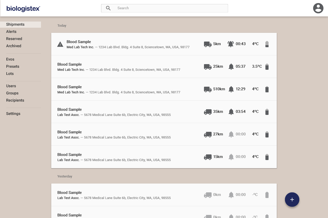 Biologistex UX/UI refresh image 2